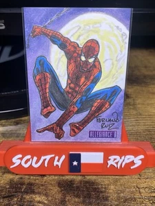 2023 Allegiance The infinity Trilogy/Autograph 1/1 Sketch Card Spider-Man SKT-67 - Picture 1 of 2