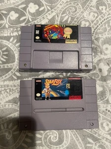 Star Fox / Super Metroid BUNDLE Nintendo SNES Authentic Lot - Picture 1 of 6