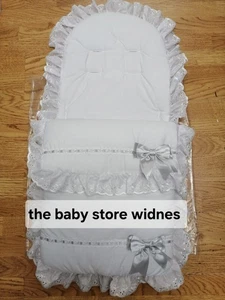 New Style Cosytoes Linie und Schleife kommt in weiß mit grau  - Bild 1 von 3