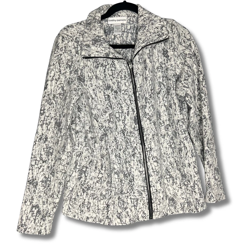 Chaqueta Cathy Daniels Superpuesta de Encaje Manga Larga Cremallera Completa Talla M Mujer Caprichosa Gótica Foto 1 de 4
