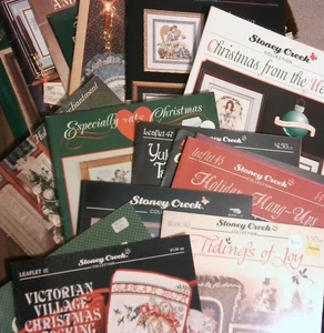 Stoney Creek Christmas Cross Stitch YOU CHOOSE patterns Holiday stocking - Picture 1 of 17
