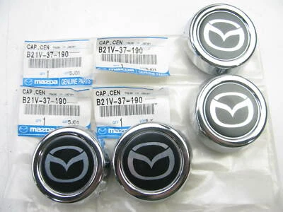 (4) Tapacubos centrales de rueda originales B21V-37-190 nuevos OEM para Mazda Miata 1999-2003 Foto 1 de 3