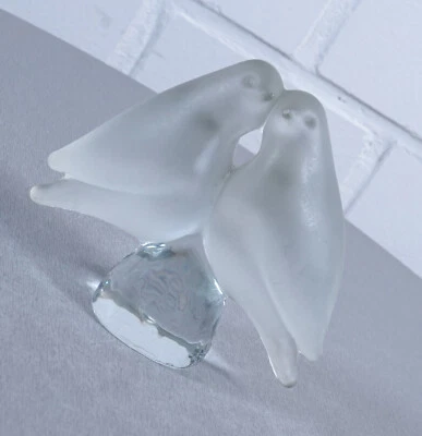 ¿Lalique? Cristal Cristal Animal Paloma Paloma Paloma De Colección Hecho en Francia Foto 1 de 4