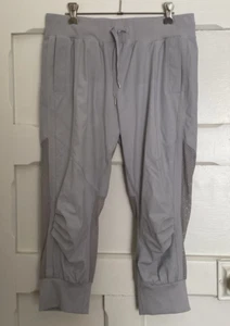 Lorna Jane Barre Women's Light Grey 3/4 Mesh Insert Active Workout Pants Size S - Picture 1 of 19