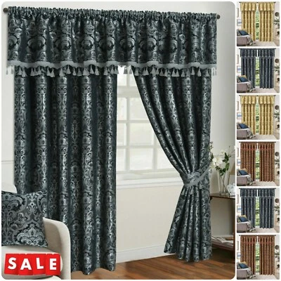 CORTINAS OSCURAS TÉRMICAS LISTAS PARA USAR OJALES ANILLO SUPERIOR O PLIEGUE DE LÁPIZ + LAZO TRASERO Foto 1 de 4