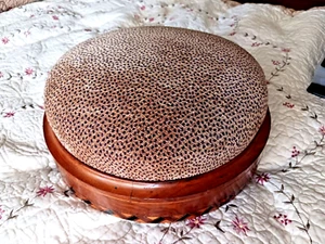 Viktorianischer Palisander Fußhocker um 1900 - Bild 1 von 4