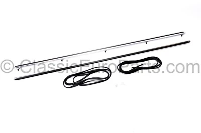 Rocker panel sill trim strip moulding set for Porsche 356 B C Speedster 60-65 - Image 1 of 4