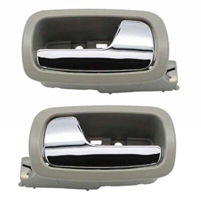 New Front Gray Interior Door Handle Set For 05-10 Chevy Cobalt Pontiac 07-09 G5 - Image 1 of 4