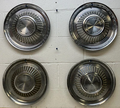Juego de 4 tapacubos usados OEM GM de 14" Pontiac Bonneville/Catalina 1959 (5428) Foto 1 de 4