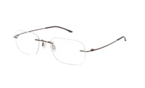 CHARMANT CH8600E 200 BR Brown Titanium Womens Rimless Eyeglasses 99-19-140 - Picture 1 of 3