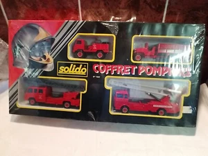 Feuerwehrfahrzeuge 1/43 Modellautos SOLIDO COFFRET POMPIERS No.7027 Selten - Bild 1 von 8