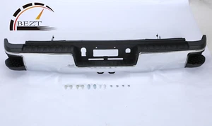 For 15-19 Silverado Sierra 2500/3500HD Chrome Rear Step Bumper w/o Sensor Hole - Picture 1 of 7
