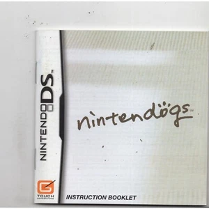 Nintendogs Nintendo DS MANUAL ONLY Authentic NO TRACKING - Picture 1 of 1