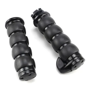 1" Black Motorcycle Handle Grips With Throttle Boss For Triumph Rocket III - Picture 1 of 5