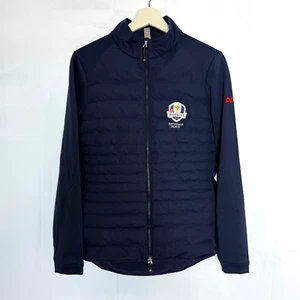 Peter Millar Ryder Cup Bethpage Black Golf Jacket Navy Blue Women’s L Full Zip - Picture 1 of 7