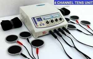 Prof. use Portable 4 Channel Electrotherapy Physical Carbon Pads unit Machine - Picture 1 of 6