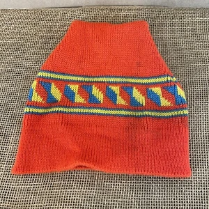 Cappello da sci Wigwam Mills arancione vintage USA puro berretto in lana vergine calza - Foto 1 di 5