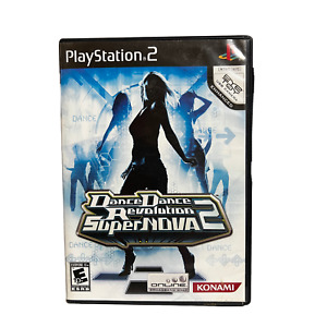 PlayStation 2 Dance Revolution Super Nova 2 Game Case and Instructions