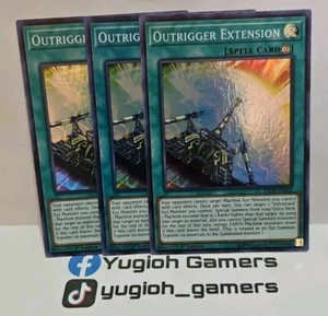 YUGIOH OUTRIGGER EXTENSION X3 INCH-EN012 SUPER LIGHT PLAYED - Picture 1 of 1