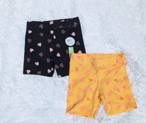 Anko's Pack of 2 Colorful Kids' Shorts with Icecream& Hearts Themes NWT - Picture 1 of 8