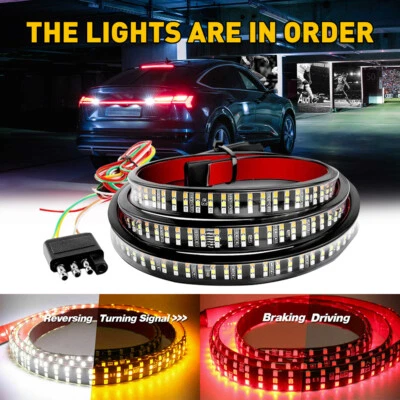 60" inch 432-LED Truck Strip Tailgate Turn Signal Brake Tail Reverse Light Bar - Image 1 of 4