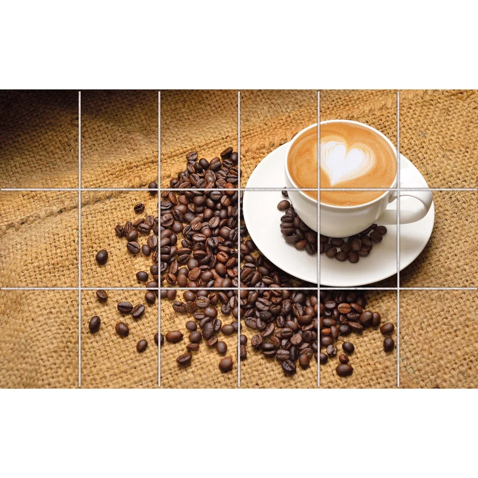 FoLIESEN Fliesenaufkleber - selbstklebendes Fliesenbild - Kaffeegenuss - Bild 1 von 1