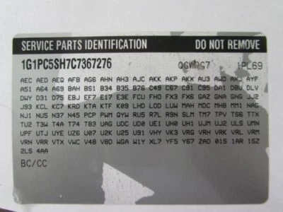 Steering Gear/Rack Power Rack And Pinion Opt FX3 Fits 11-12 CRUZE 107709 Foto 1 de 4