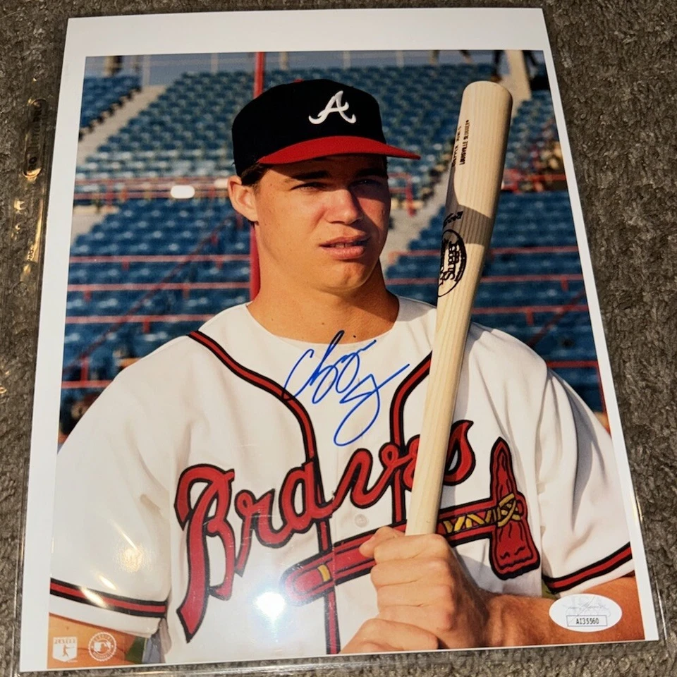 Chipper Jones Signed/Autographed 8x10 photo Atlanta Braves JSA COA - Image 1 of 1