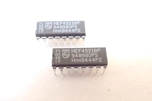 PHILIPS HEF4521BP integrierte Schaltung DIP16 UK LAGERBESTAND x2 Stück - Bild 1 von 4
