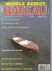 MRB N°361 RUNABOUT ACAJOU / DESTROYER MARCEAU ET HOCHE / COQUE SUR MEMBRURE - Picture 1 of 2