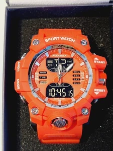 2023 Herrenuhr Analog Digital LED Uhr Sport Wasserdicht Chronograph Militar - Bild 1 von 10