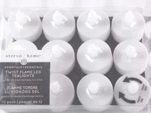 Sterno Home Twist Flame LED Tealights 12 pk. - Picture 1 of 4