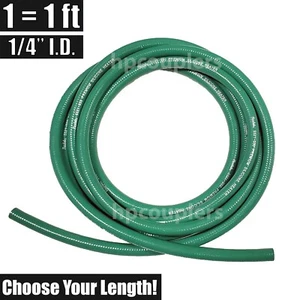 1/4" ID FlexFab 5521 Green Silicone Heater Hose 6mm 350F Radiator Coolant .25" - Foto 1 di 2