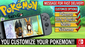 Pokemon Let's Go - Shiny Pokemons 6 IV  Pick your Pokemon & Nature - Picture 1 of 1