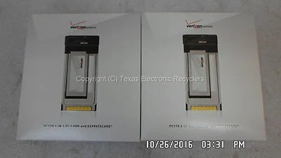 Cantidad 2- NUEVO Verizon Novatel PC770 2-EN-1 3G tarjeta PC y Express Foto 1 de 4