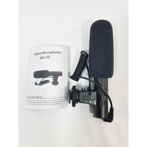 MIC-05 Camera Microphone For SLR DSLR Video Vlog Record Interview - Picture 1 of 2