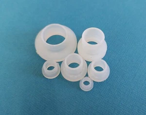 Natural Nylon Plastic Screw Insulators / Shoulder Washers / Top Hats M3 - M10 - Picture 1 of 5