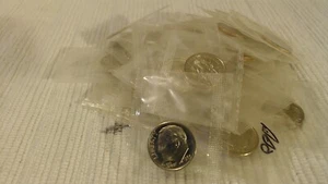 Roll of 1965 SMS Roosevelt Dimes Uncirculated in Mint Cello (50 Coins) - Picture 1 of 1