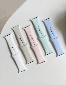Apple Watch Series 10 46mm Silicone Bands Set Of 5 - Picture 1 of 5