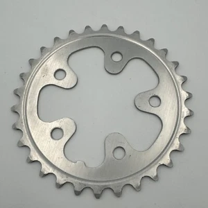 Vintage Shimano SG Chainring 30 Tooth 74 BCD 30T 9S 8S Steel Silver MTB Triple - Picture 1 of 6