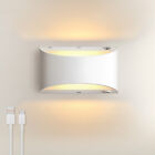 Battery Operated Wall LED Sconce Rechargeable Up Down Wall Light Wireless Lamp