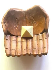 One Infinite Pyramid 25x30mm Tumbled Stones Reiki Healing Crystals Energy Leaks - Picture 1 of 4