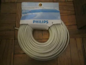 GET 2 PHILLIPS 50' ft. Telephone Line Cords (100' total ft. / Bare ends) - Picture 1 of 3