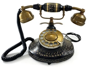 Vintage Retro Dial Telephone Antique Landline Desktop Telephone Home Hotel Decor - Picture 1 of 6