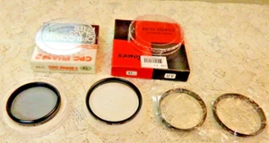 Lot Of 4 Camera Lens Filters ~ CPC, Bowers Japan ~ BW Germany - Clean! - Picture 1 of 12
