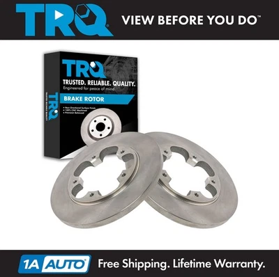 Juego de rotores de freno trasero TRQ sólido para Ford Transit-150 Transit-250 T350 2015-2019 Foto 1 de 4