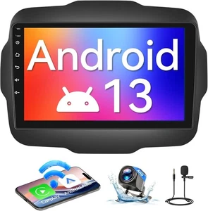 Radio Estéreo Coche Android 13 Compatible con Jeep Renegade 2015-2020 Pantalla 9" - Imagen 1 de 8