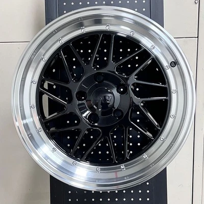 17" IPW 010 STYLE BLACK WHEELS RIMS FITS ACURA CL ILX LEGEND RSX TL TSX - Image 1 of 2