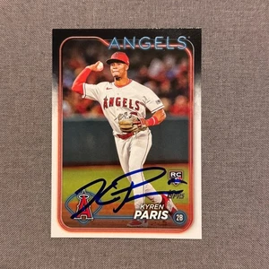 KYREN PARIS Signed Autographed 2024 Topps Series Two 2 Card LAA Angels RC #549 - Picture 1 of 1