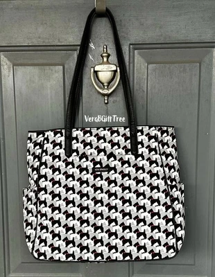 Bolso de Mano Vera Bradley Preppy Poli Cremallera SCOTTIE DOGS Scottish Terriers NUEVO CON ETIQUETAS ¡RARO! Foto 1 de 4